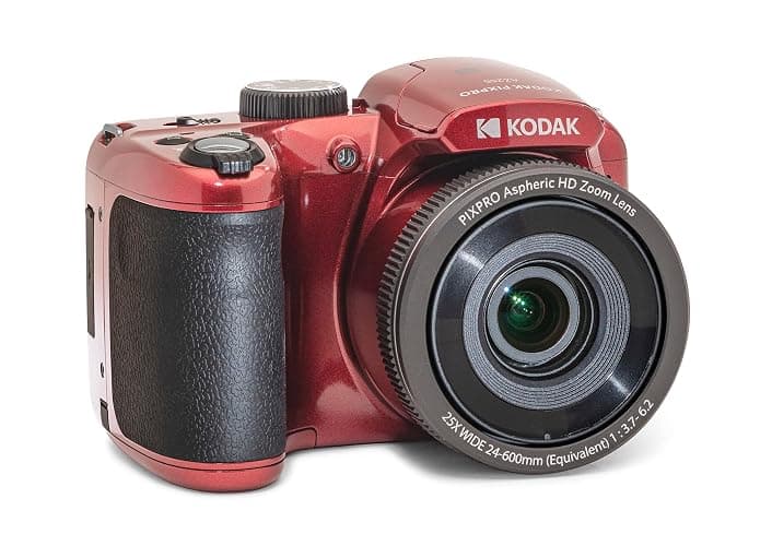 KODAK PIXPRO AZ255-RD 16MP Digital Camera 25X Optical Zoom 24mm Wide Angle Lens Optical Image Stabilization 1080P Full HD Video 3" LCD Vlogging Camera (Red) - Image 1