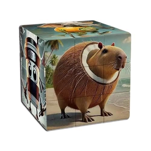 Italian Brainrot Toys-3x3 Speed Cube with Funny Meme Animals burbaloni luliloli for Brain Rot Birthday Gifts Party Decorations - Image 1