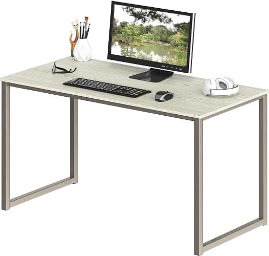 SHW Home Office 40-Inch Computer Desk, Oak - Image 1