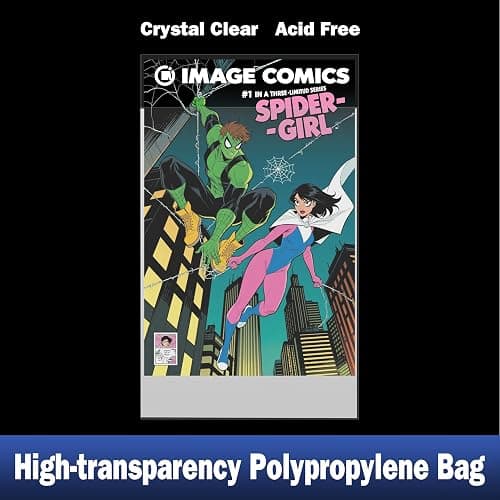 200ct Current Comic Book Bags,3.5 Mil Thick Comic Book Sleeves,Acid-Free Crystal Clear,7.2 X 10.5 inch,Archival Quality,Fits Standard Comic Book Storage thumbnail 6