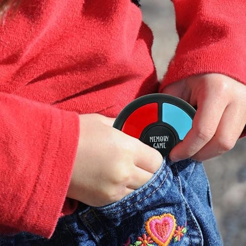 Gelabur Handheld Memory Games for Kids Ages 4-8, Light Up Electronic Toys, Car Travel Board Games for Kids,Birthday Gifts for 3-12 Year Old Boys thumbnail 6