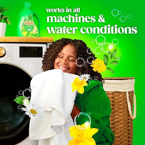 Gain Liquid Laundry Detergent, Freshness, Odor Defense, High Efficiency Washing Machine Liquid Laundry Soap, Original Scent, 132 fl oz, 100 Loads (Packaging May Vary) thumbnail 9