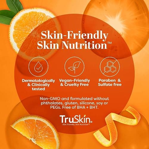 TruSkin Vitamin C Serum for Face – Anti Aging Face Serum with Hyaluronic Acid & Vitamin E – Brightening Formula for Improving Appearance of Dark Spots, Fine Lines & Wrinkles – All Skin Types, 1 fl oz thumbnail 7