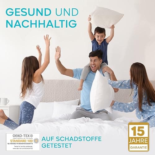 Matratzenschoner Wasserdicht 90x200cm Oeko-TEX Zertifiziert von Twinzen - Matratzenschoner 90 x 200 Wasserundurchlässig aus Atmungsaktiver Baumwolle mit 4 Eckgummis thumbnail 3