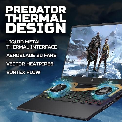 Acer Predator Helios Neo 14 PHN14-51 Gaming Laptop - Intel Core Ultra 5 125H, 16GB, 512GB SSD, NVIDIA GeForce RTX 4060 8G, 14.5" WQXGA IPS 120Hz, Windows 11, Black - U5 125H - 16 GB - 512 GB - RTX 4060 - 14.5-inch WQXGA 120Hz IPS thumbnail 6