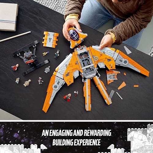 LEGO Marvel The Guardians' Ship 76193 Building Toy - Large Avengers Spaceship Model with Thor & Star-Lord Minifigures, Superhero Movie Inspired Set, Gift for Boys, Girls, Kids, and Teenagers thumbnail 3