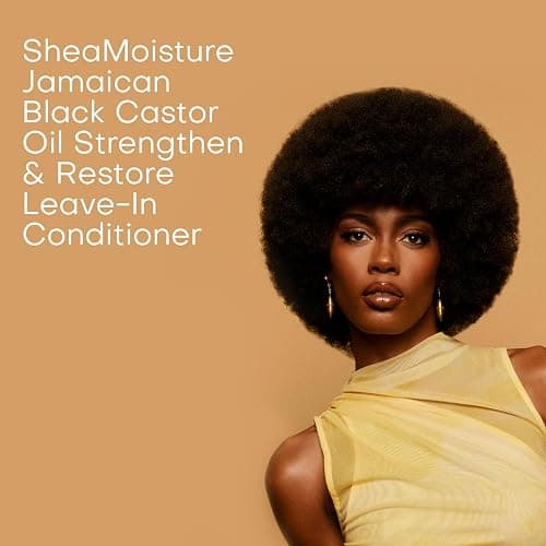 SheaMoisture Jamaican Black Castor Oil Strengthen & Restore Leave-In Conditioner no silicones or sulphates for chemically processed, heat-styled or natural hair 431 ml thumbnail 3