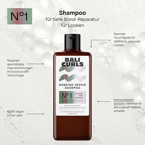 BALI CURLS Bonding Repair Set – 4-Schritte Reparaturroutine für geschädigtes, welliges & lockiges Haar – Tiefenreparatur, Stärkung & Geschmeidigkeit thumbnail 2