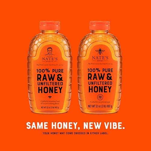 Nate's 100% Pure, Raw & Unfiltered Honey - Award-Winning Taste, 32oz. Squeeze Bottle thumbnail 5