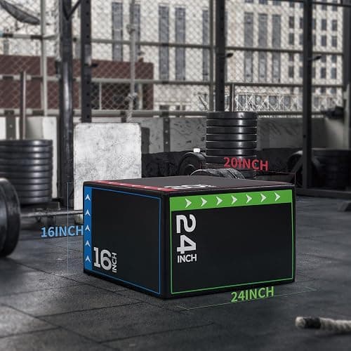 BalanceFrom 3-in-1 Foam Plyometric Jump Box for Home Gym with Multiple Height Options – Versatile Plyo with Non-Slip Surface for Strength, HIIT, Step-Ups, and Agility Training thumbnail 5