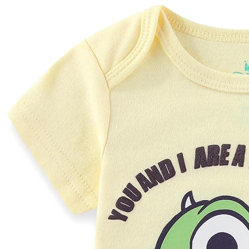 Disney Monsters Inc. Mike Wazowski James P. Sullivan Baby Boys 3 Pack Bodysuit Creeper for Newborn and Infant thumbnail 9