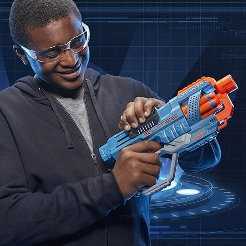 NERF Elite 2.0 Commander RD-6 Dart Blaster, 12 Darts, 6-Dart Rotating Drum, Outdoor Toys, Ages 8 and Up thumbnail 2