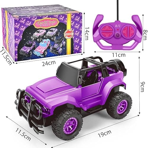 Ynybusi Remote Control Car RC Racing Cars, 1:20 Scale Remote Control Monster Truck, 2.4Ghz LED Light Off-Road Rc Cars,Toy Cars for Kids Boys Girls 6 7 8 9 10 Years Old (Purple) - Purple thumbnail 2