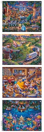 Ceaco - Disney Dowdle Collection - 4 Pack 500 Piece Puzzles for Adults | Art by Eric Dowdle, Made in USA, Recycled Board thumbnail 8