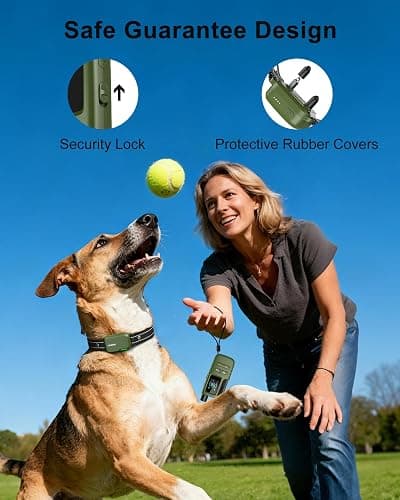 Jugbow Dog Shock Collar - 4500FT Dog Training Collar with Remote, IPX8 Waterproof Electric Dog Collar with 4 Training Modes, Security Lock, Rechargeable eCollar for 10-120lbs Small Medium Large Dogs thumbnail 6