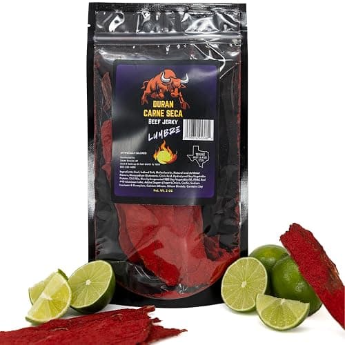 Tizon Lumbre Carne Seca - Spicy Fuego Beef Jerky Snack, Premium Mexican-Style Dried Beef, 2oz Resealable Pouch, No Added Hormones, USA Made thumbnail 4