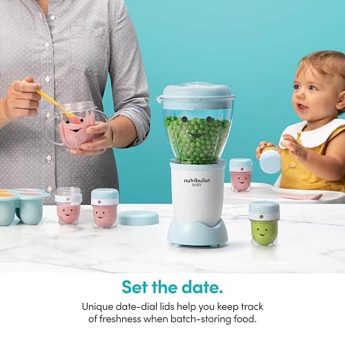 NutriBullet NBY-50100 Baby Complete Food-Making System, 32-Oz, White, Blue, Clear thumbnail 4