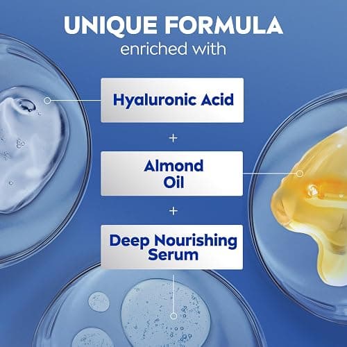 NIVEA Essentially Enriched Body Lotion, Value Pack, 2 x 16.9 FL OZ | Hydrating Body Lotion with Hyaluronic Acid, Almond Oil and Deep Nourishing Serum, For Dry to Very Dry Skin,72-Hour Moisture thumbnail 6
