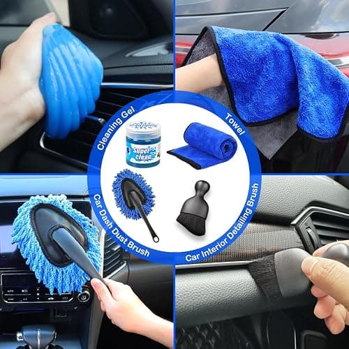 17pcs Car Detailing Kit Interior Cleaner, Car Interior Cleaning Kit with Handheld Car Vacuum, Car Detailing Brushes, Windshield Cleaning Tool, Car Cleaning Supplies, Car Accessories for Men, Women thumbnail 6