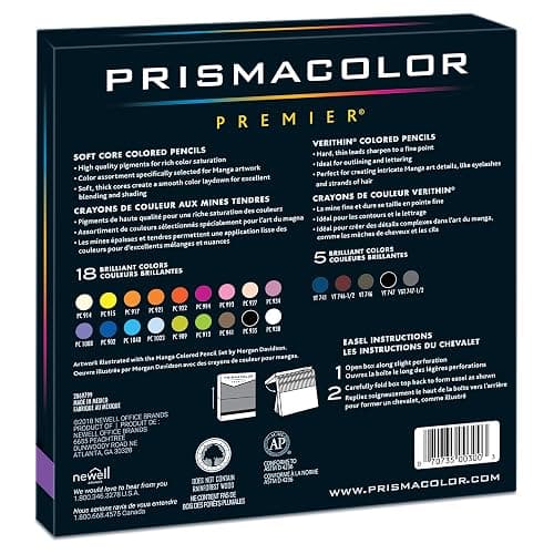 Prismacolor Premier Colored Pencils, Manga Colors, Adult Coloring, 23 Pack thumbnail 7