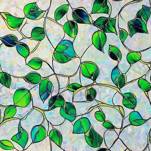 SOMWISE Rainbow Window Privacy Film,Heat Control,UV Blocking,Anti-Glare,Day & Night Privacy Protection & Decoration for Home, Bathroom,Glass Door,Static Cling,Renter-Friendly with Installation Tools - Image 1