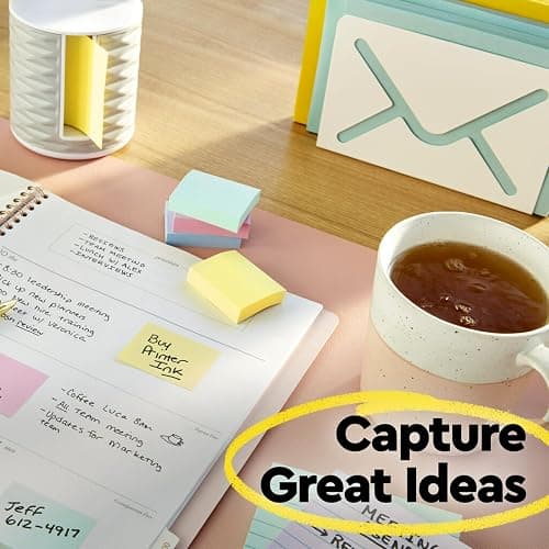 Post-it Notes, 3 x 3 in, The Iconic Canary Yellow Note, 12 Lined Pads | School Supplies and Office Products thumbnail 8