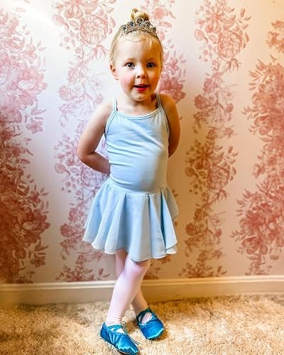Stelle Toddler Ballet Leotards for Girls,Dance Leotard for Girls,Camisole Toddler Ballet Outfit for Studio Outdoor Daily Wear - 6-7 Years - Style 1-blue thumbnail 6
