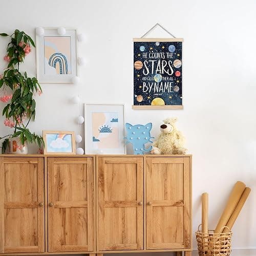 URLLUAE Solar System Poster Hanger Frame, Space Nursery Decor,Space Wall Art,Outer Solar System for Kids Room Decor for Boys Room,12x16 Inches thumbnail 3