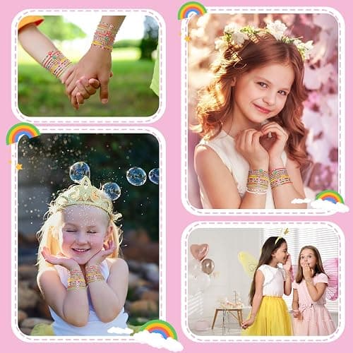 Guiqulai 48 Pcs Kids Friendship Bracelet Set,Colorful Adjustable Beaded Bracelets,Cute Stretch Preppy Bracelets thumbnail 6