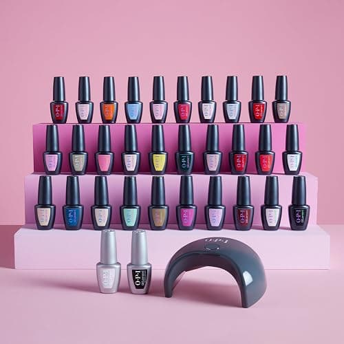 OPI GELement LED Cure Gel Nail Polish System DIY Salon Quality Assorted Colors, Base & Top Coat LED Curing Lamp Starter Kit + Prep Supplies Sold Separately Vegan Soak Off Removal thumbnail 7