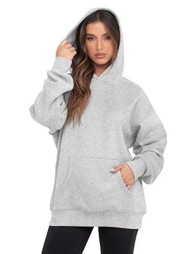 Womens Oversized Hoodies Fleece Loose Hooded Sweatshirt Fall Winter Outfits 2025 Trendy Clothes thumbnail 2