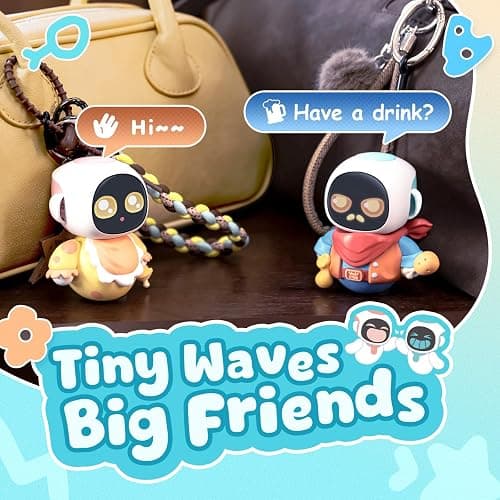 ENERGIZE LAB Eiliko Aquamarine - Your Tiny AI Charm Robot That Matches Every Daily Outfit, Fun Electronic Pendant Toys, for Couples and Best Friends. thumbnail 7