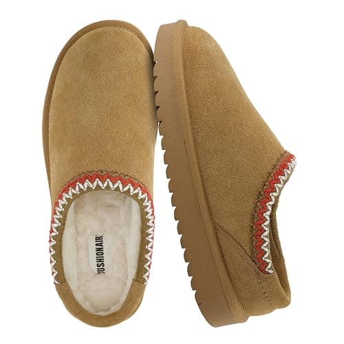 CUSHIONAIRE Keto Womens Slippers Slip-On Suede Mule Slipper - Cozy & Stylish, Memory Foam & Faux Fur Lining, Wide Widths Available - Image 1