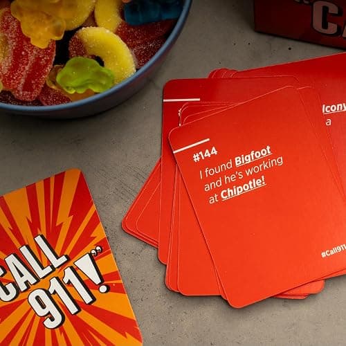 Call 911! [A Family Game of Unexpected Emergencies | Card Games for Adults & Teens, 200 Emergency Prompts | White Elephant | Fun Card Games for Family Game Nights & Parties | Ages 12 Up thumbnail 6