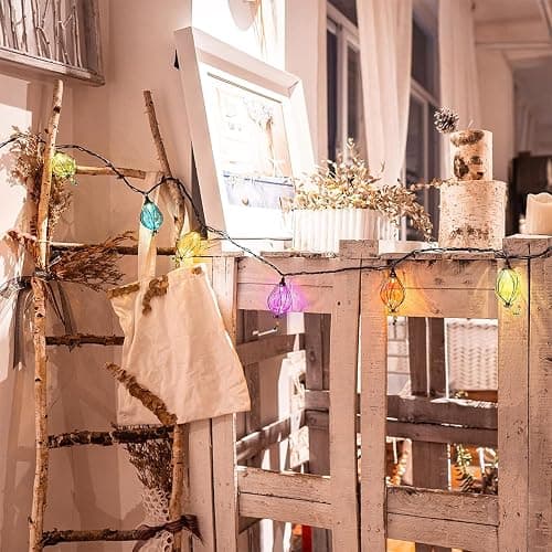 Vigdur Multicolor Outdoor String Lights with 10 Bulbs Connectable Waterproof, Indoor Outdoor Patio Light for Party Wedding Bedroom Cottagecore Decor thumbnail 6