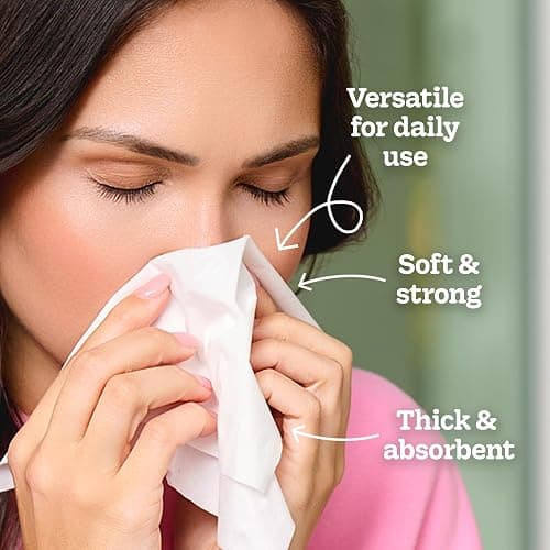 Kleenex Trusted Care Facial Tissues, 3 Flat Boxes, 160 Tissues per Box, 2-Ply (480 Total), Packaging May Vary thumbnail 2