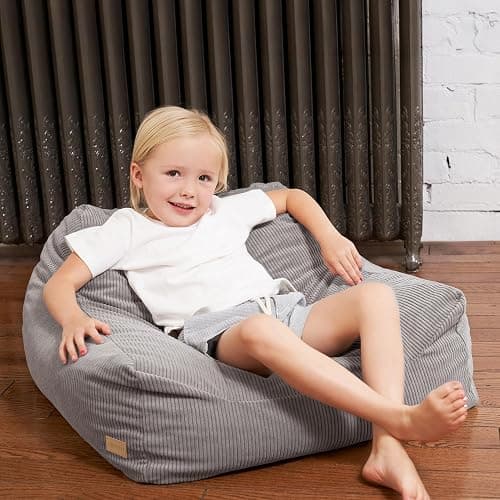 ZICOTO Soft Memory Foam Bean Bag Chair for Toddlers - Trendy Kids Chair and Baby Lounger for Nursery, Playroom, or Living Room Decor thumbnail 2