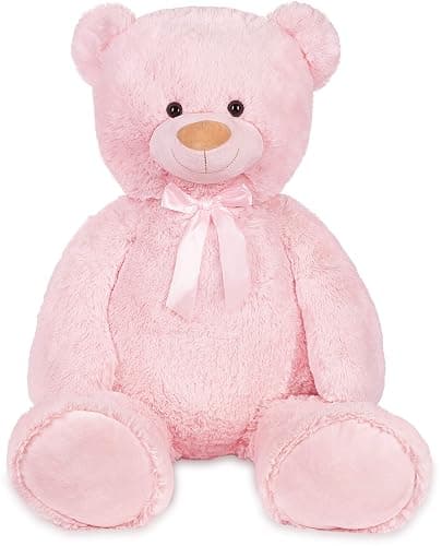BRUBAKER Peluche géante XXL - Ours/Nounours - 100 cm - Rose - Ultra Douce & Mignonne thumbnail 4