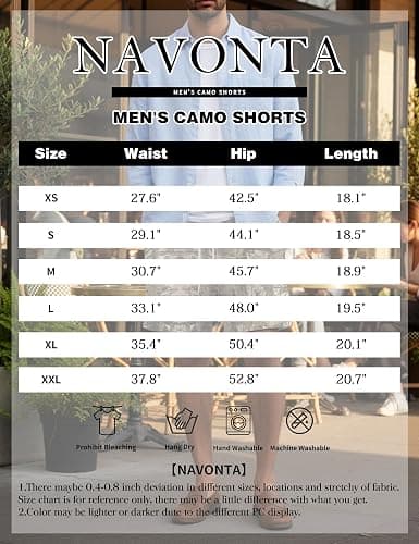Navonta Mens Camo Shorts Maple Leaf Print Elastic Waist Graphic Athletic Shorts Baggy Drawstring Sweat Shorts with Pockets thumbnail 6