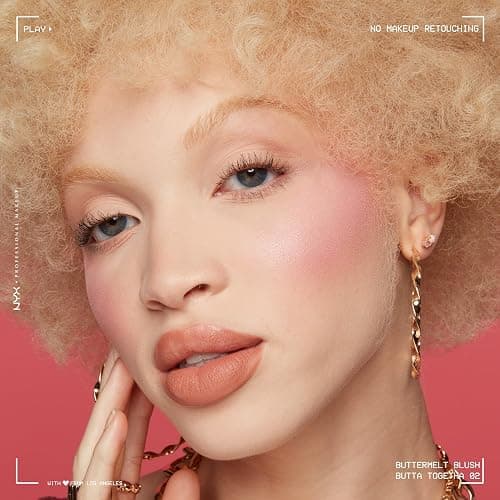 NYX PROFESSIONAL MAKEUP Buttermelt Powder Blush, Fade and Transfer-Resistant Blush, Up to 12HR Make Up Wear, Vegan Formula - Butta Together thumbnail 8