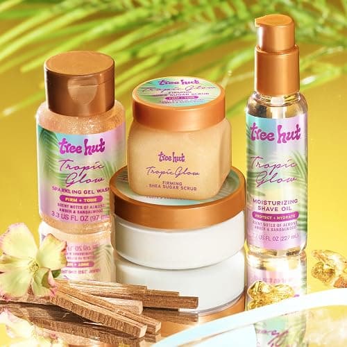 Tree Hut Mini Tropic Glow Everything Shower Gift Set, Exfoliating Sugar Scrub, Foaming Gel Wash & Whipped Body Butter, Hydrating Self-Care Kit for Soft, Glowing Skin thumbnail 6