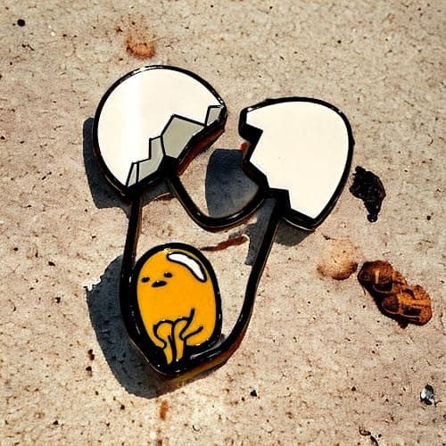 Gudetama Pin The Lazy Egg Pin gudetama enamel pin gudetama pin hard enamel thumbnail 3