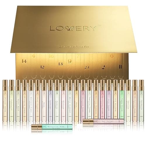 Advent Calendar 2025 – 24pc Perfume Gift Set – Christmas Beauty Gifts for Teen Girls Floral Fragrance Sampler, Travel-Size Perfumes - Holiday Countdown Calendarr - Image 1