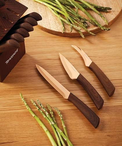 Hampton Forge Raintree Copper 13 Piece Block Set, Brown/Wood thumbnail 7
