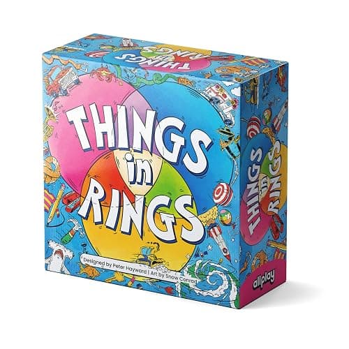 Allplay - Things in Rings Board Game - Small Box Big Game - 2 to 6 Players - 20 Minute Play Time - Image 1