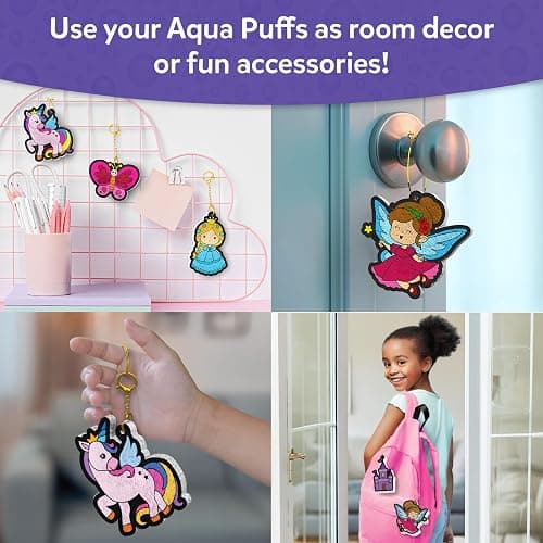 Skillmatics 3D Art Kit - Aqua Puffs Princesses & Unicorns, Stocking Stuffers, Paint by Number Craft for Kids, DIY Color & Inflate Activity, Christmas Gift for Girls & Boys Ages 4, 5, 6, 7, 8, 9, 10 thumbnail 7