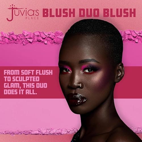 Juvia's Place Duo Blush Volume 4 - Matte Powder Blush for Cheeks Makeup | Highly Pigmented, Two Tone Make Up Powder Blush with Buildable Color for Natural or Bold Looks thumbnail 3