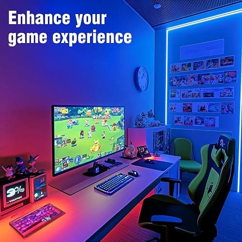 VOLIVO LED Strip Lights for Bedroom 200ft, Smart Bluetooth RGB Light Strips with App Control & Music Sync, Color Changing LED Lights for Room, Home, Party Decor thumbnail 6