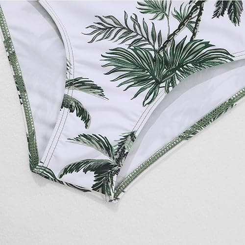 Weixinbuy Girls Swimsuits Bikini Set Kids Bathing Suit Bikini Top Bottom 2Pcs Teen Girls' Swimwear Set - Green - 9-10 Years thumbnail 8