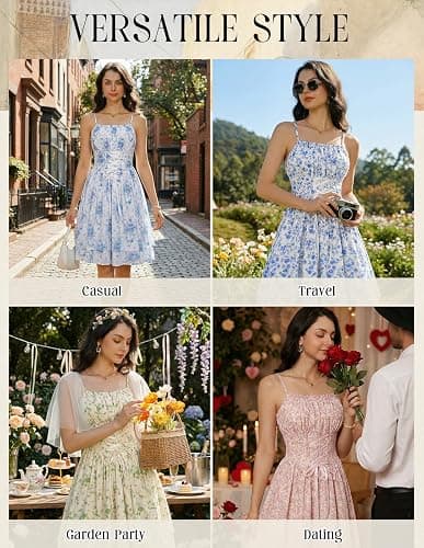 Scarlet Darkness Women Corset Floral Dress Spaghetti Strap Mini Sundress for Teens thumbnail 4